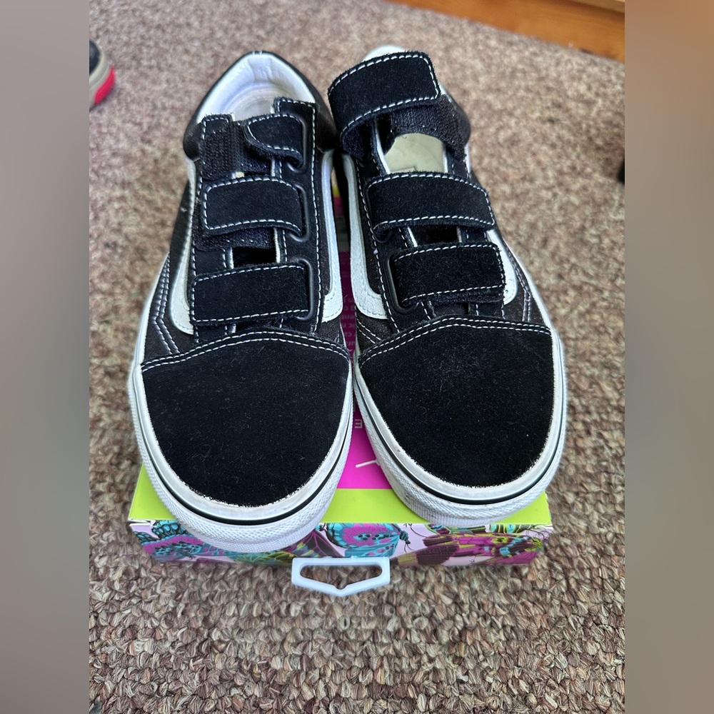 Vans Black Velcro Sneakers